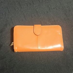 Orange Leather Wallet